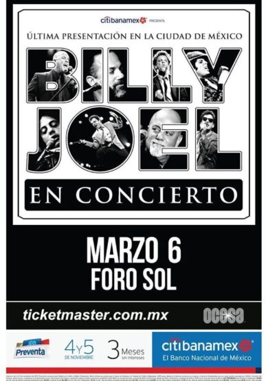 Billy Joel volverá a la Ciudad de México
