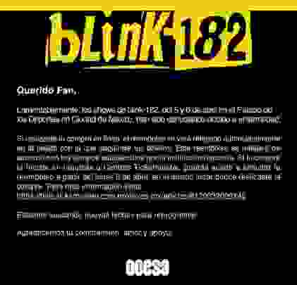 Blink-182 cancela shows en el Palacio de los Deportes