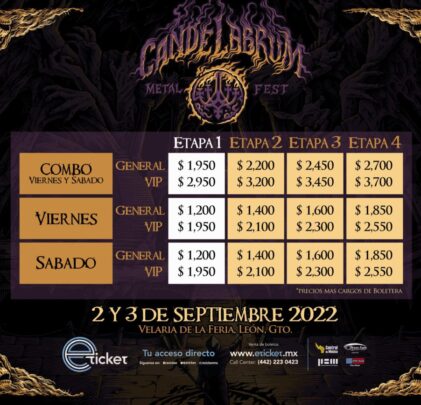 Overkill y Moonspell en Candelabrum Metal Fest
