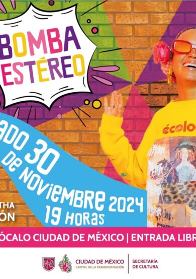 Bomba Estéreo se presentará en el Zócalo de la CDMX