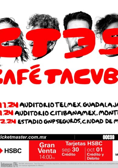 PRECIOS: Café Tacvba llegará al Estadio GNP Seguros