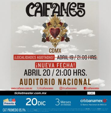 ¡Nueva fecha! Caifanes se presentará en el Auditorio Nacional