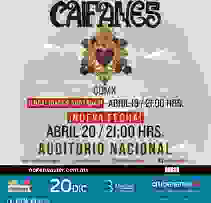 ¡Nueva fecha! Caifanes se presentará en el Auditorio Nacional