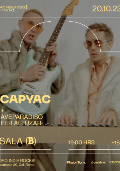 Capyac llegará al Foro Indie Rocks!