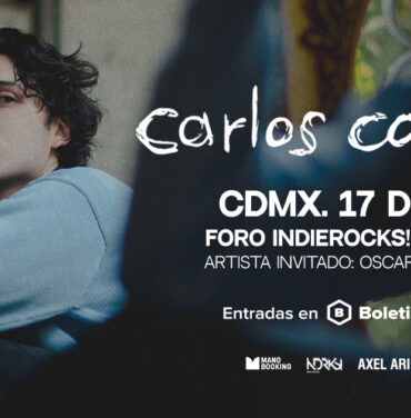 Carlos Colosio llegará al Foro Indie Rocks!
