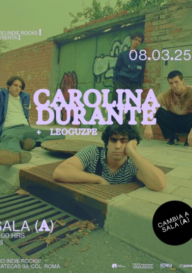 CAMBIO DE SALA: Carolina Durante llegará al Foro Indie Rocks!