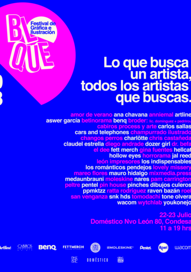 BLOQUE, el festival de gráfica e ilustración en la CDMX