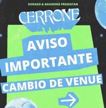 CAMBIO DE VENUE: Cerrone en la CDMX