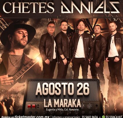 Chetes y Los Daniels anuncian concierto en CDMX