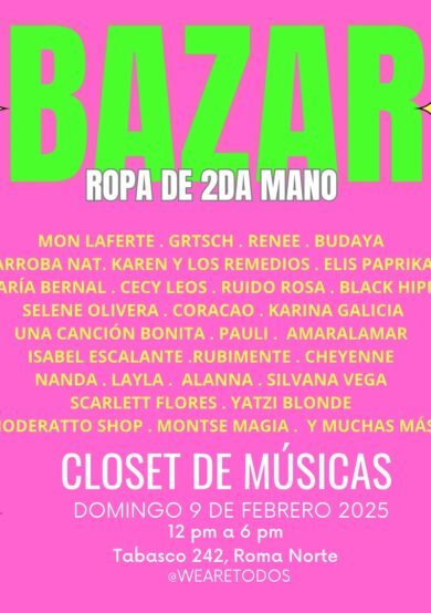 Closet de músicas celebrará una nueva edición