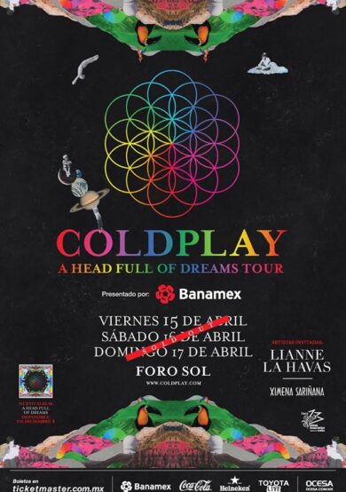Coldplay dará shows en el Foro Sol