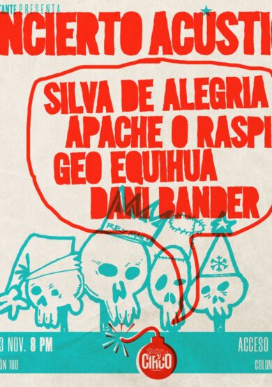 Silva de Alegría, Apache O Raspi, Geo Equihua y Dani Bander darán un concierto acústico