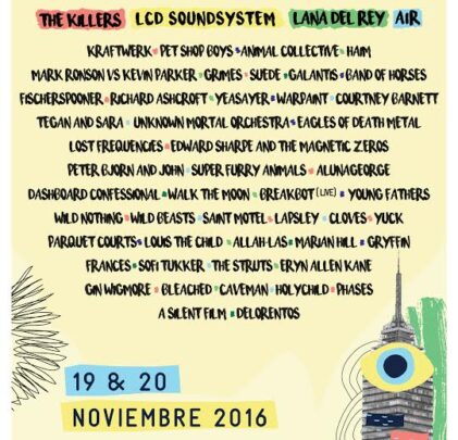 Cartel oficial del Corona Capital 2016