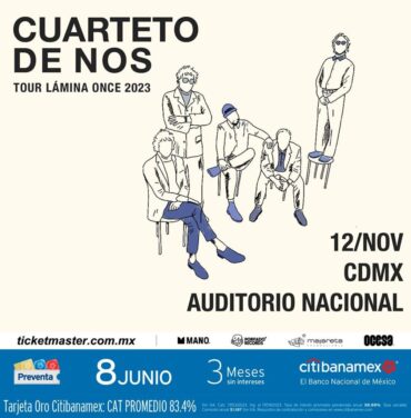 Cuarteto de Nos llegará al Auditorio Nacional