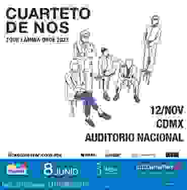 Cuarteto de Nos llegará al Auditorio Nacional