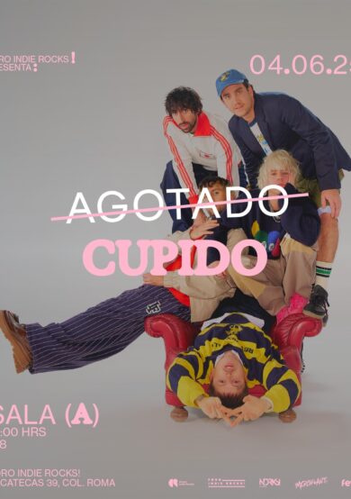 SOLD OUT: Cupido anuncia presentación en el Foro Indie Rocks!