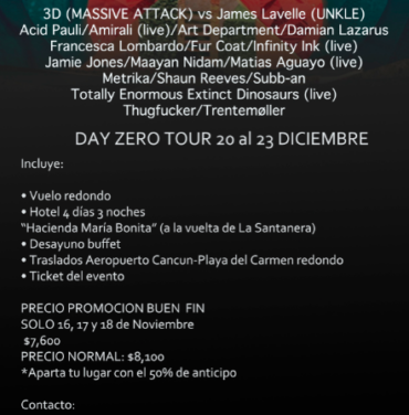 ¡Day Zero Festival anuncia paquetes a precio especial!