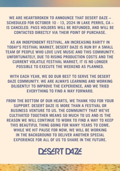 CANCELADO: Desert Daze 2024