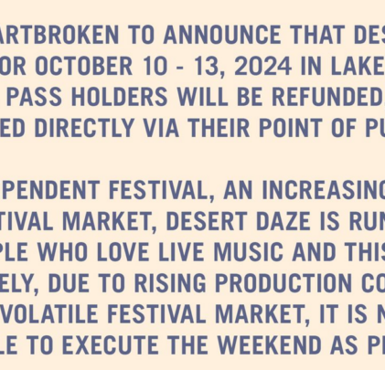 CANCELADO: Desert Daze 2024