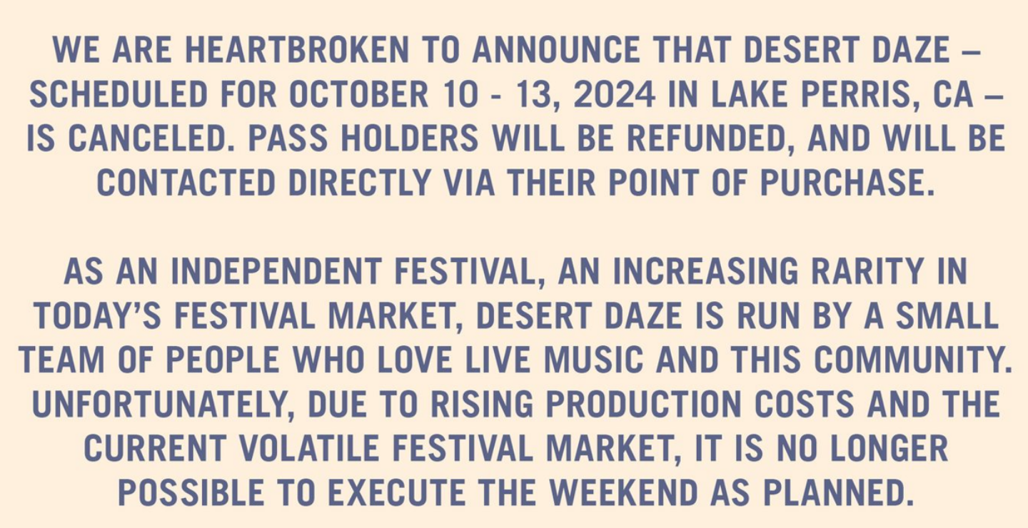 CANCELADO: Desert Daze 2024