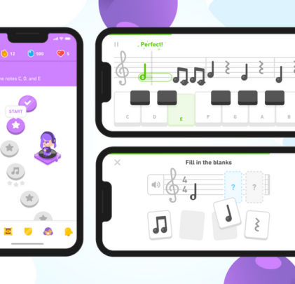 Aprende música con Duolingo Music