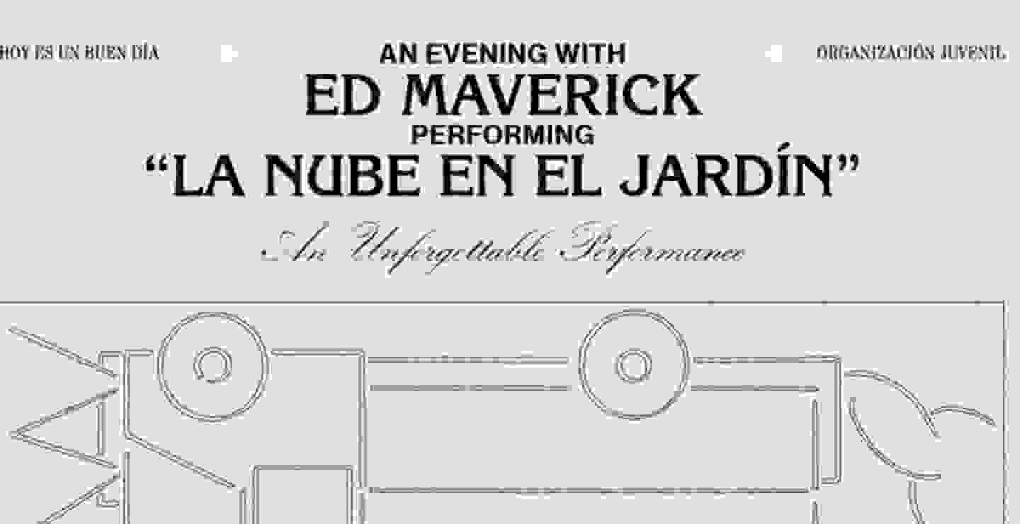 Ed Maverick anuncia el tour, 'La Nube en el Jardín'