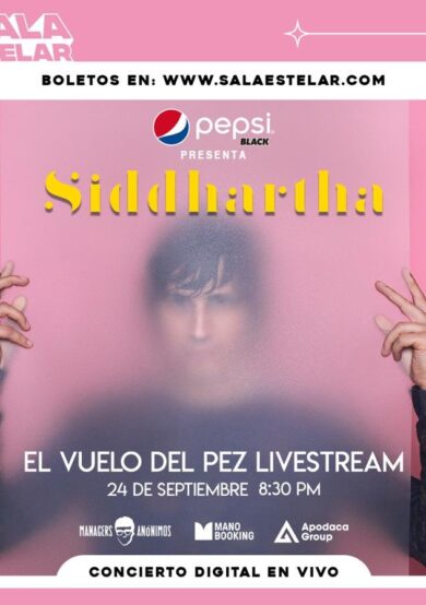 Siddhartha tocará 'El Vuelo del Pez' en streaming