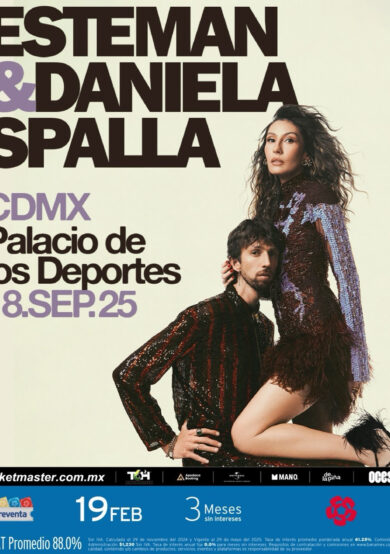 PRECIOS: Esteman & Daniela Spalla iluminarán el Palacio de los Deportes