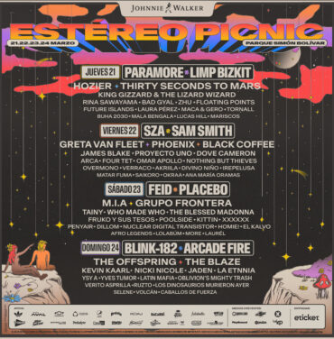 Llega el lineup por día del Festival Estéreo Picnic 2024