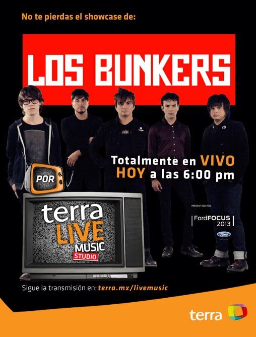 Los Bunkers en Terra Live Music Studio