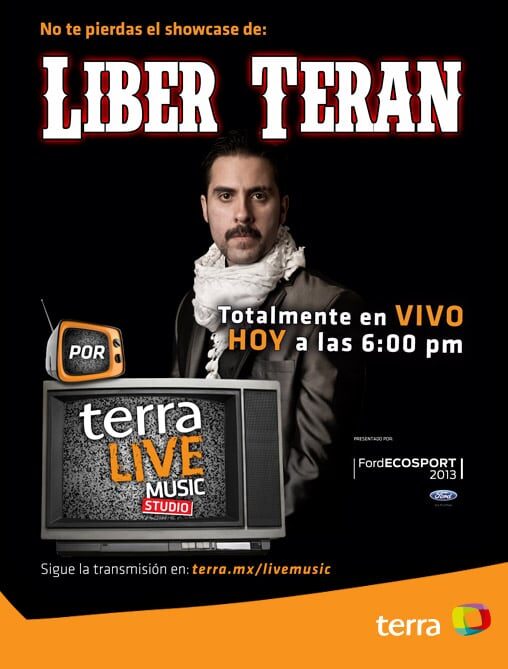 Líber Terán en Terra Live Music Studio