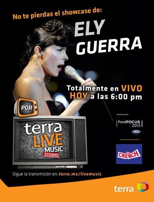 Ely Guerra en Terra Live Music Studio