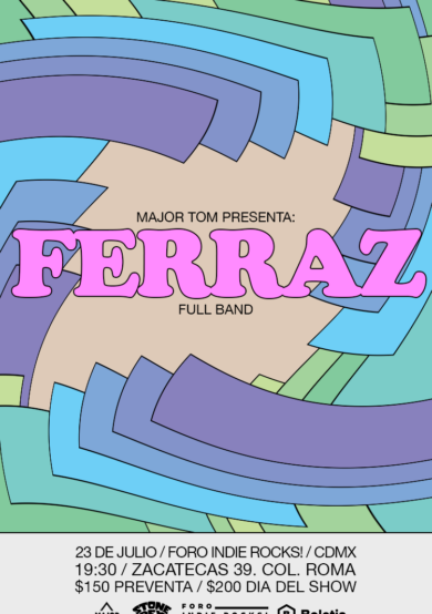 Ferraz se presentará en el Foro Indie Rocks!