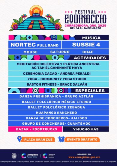 Nortec y Sussie 4 encabezan el cartel del Festival Equinoccio