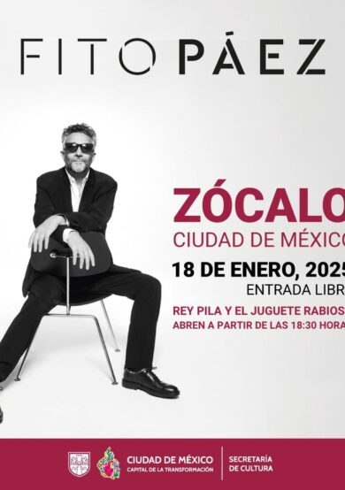 REPROGRAMADO: Fito Paez en el Zócalo de la Ciudad de México