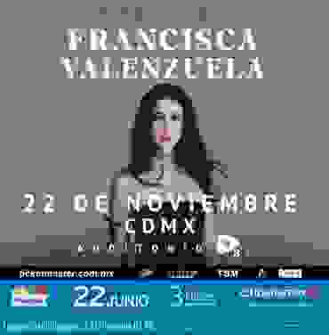 PRECIOS: El Auditorio BB recibirá a Francisca Valenzuela