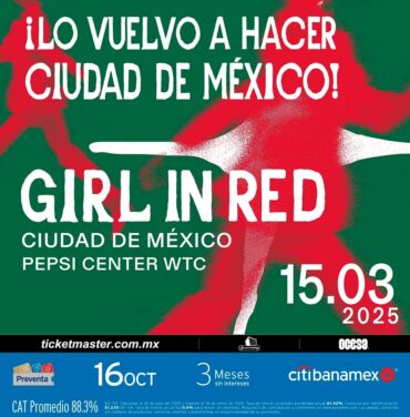 PRECIOS: girl in red aterrizará en el Pepsi Center WTC