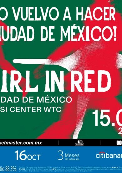 PRECIOS: girl in red aterrizará en el Pepsi Center WTC