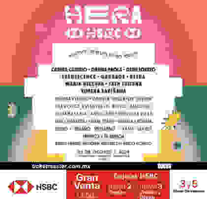 PRECIOS: Festival Hera HSBC anuncia lineup