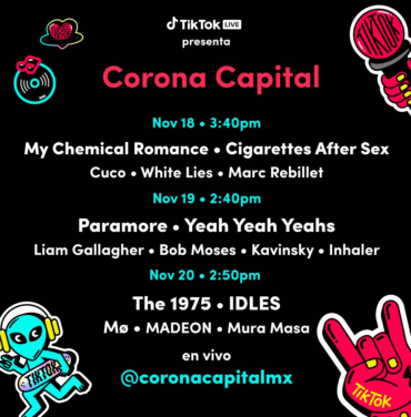 Disfruta del Corona Capital 2022 a través de TikTok