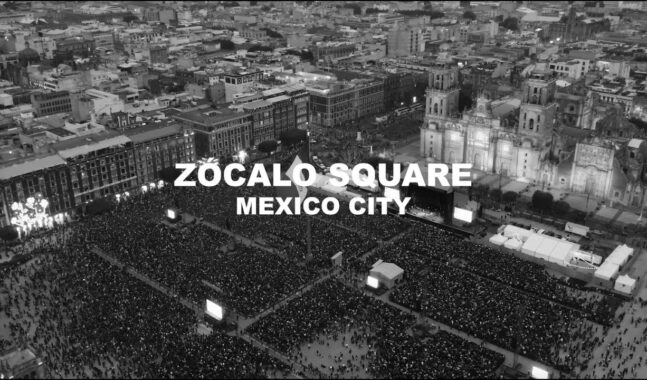 Interpol comparte film de su concierto en el Zócalo de la CDMX