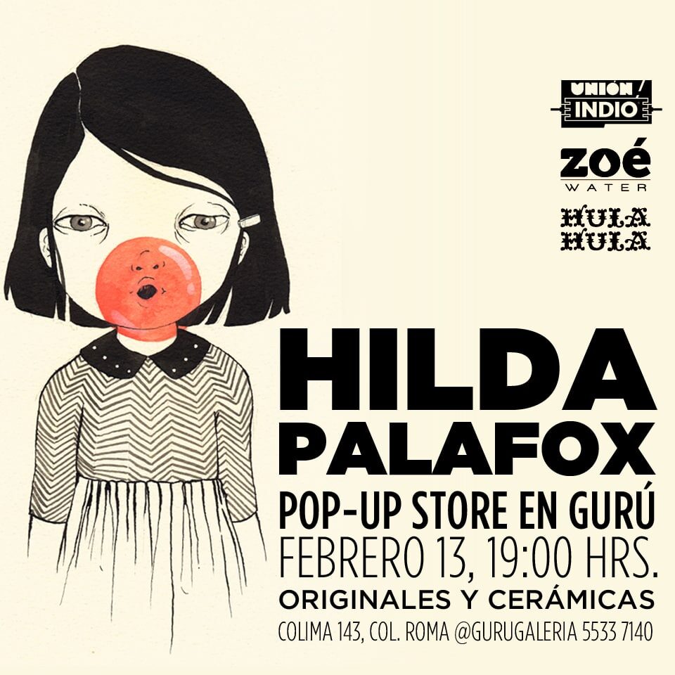 Exposición de Hilda Palafox en Gurú tienda galería