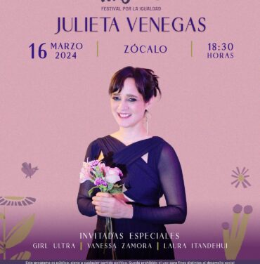 ¡Julieta Venegas se presentará en el Zócalo de la CDMX!