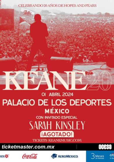 SOLD OUT: Keane se presentará en el Palacio de los Deportes