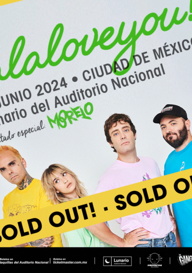 SOLD OUT: La La Love You electrizará el Lunario del Auditorio Nacional