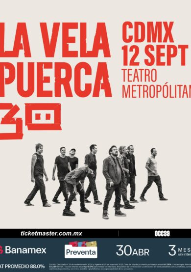 PRECIOS: La Vela Puerca se presentará en el Teatro Metropólitan