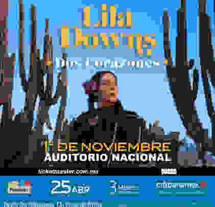 Lila Downs se presentará en el Auditorio Nacional