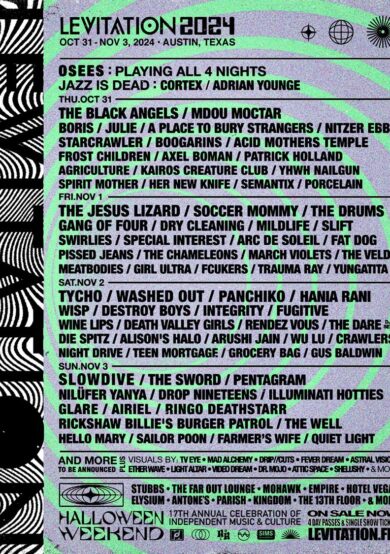 Conoce el lineup del festival Levitation 2024