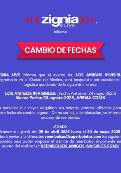 CAMBIO DE FECHA: Los Amigos Invisibles llenará de ritmo la Arena CDMX