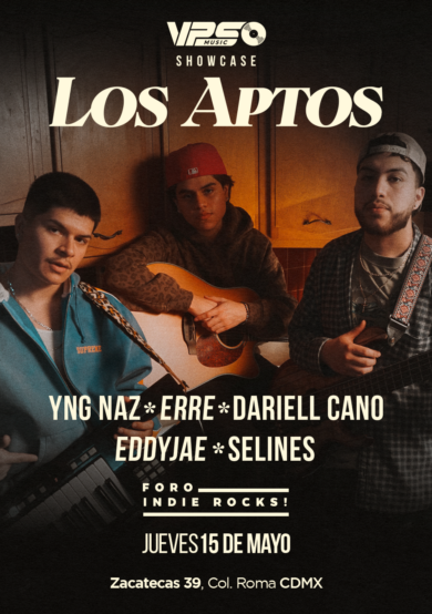 PRECIOS: Los Aptos llegará al Foro Indie Rocks!